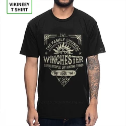 Hip Hop Supernatural Winchester Business T Shirt For Men 2020 New Design T-Shirt Big Size Homme Tee Shirt