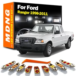 MDNG 10Pcs Canbus Car LED Interior Light Kit For Ford Ranger 1998-2007 2008 2009 2010 2011 Map Dome Trunk License Plate Lamp