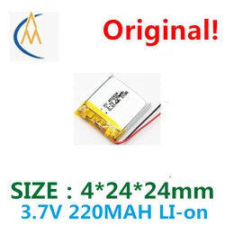 buy more will cheap Manufacturer to supply 402424 pure cobalt lithium polymer battery 3.7 v 220 ma bluetooth headset battery