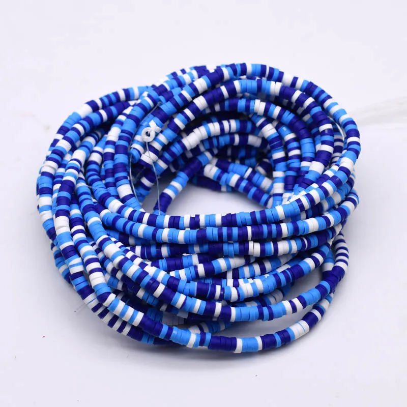 3X1mm multi colors Flat Round Handmade Polymer Clay beads Chip Disk Loose Spacer Beads For Fashion Jewelry Making DIY Necklace