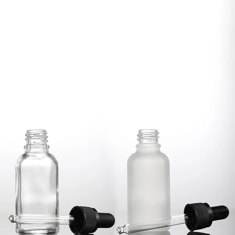 1PC Refill Frosted Glas Dropper Flasche Kräuter Essenz Massage Öle Serum Parfüm Aroma Flüssigkeit Pipette Nachfüllbar – Detail 3