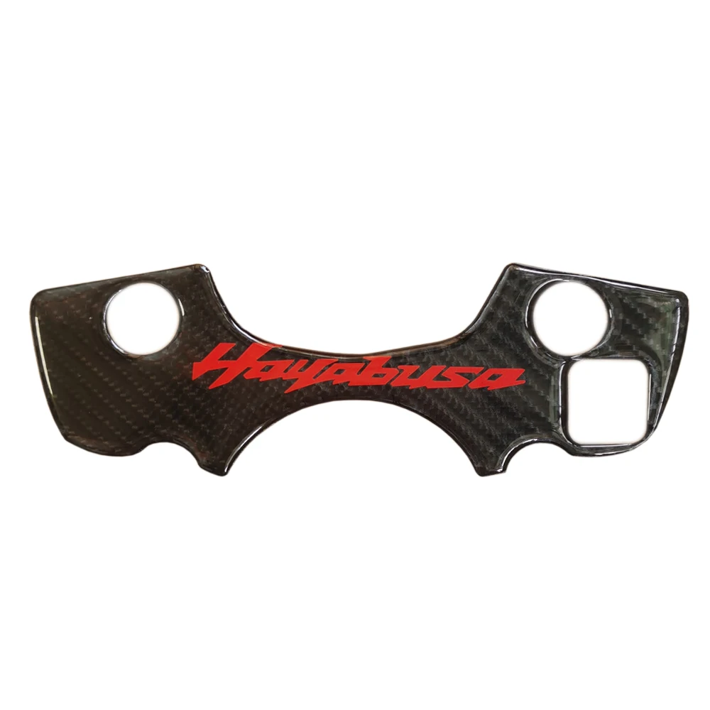 For Suzuki GSXR1300 GSXR 1300 Hayabusa Carbon Fiber Front Upper Clamp 3D Stickers Decal Protection Pad 2008 2009 2010 2011 2012