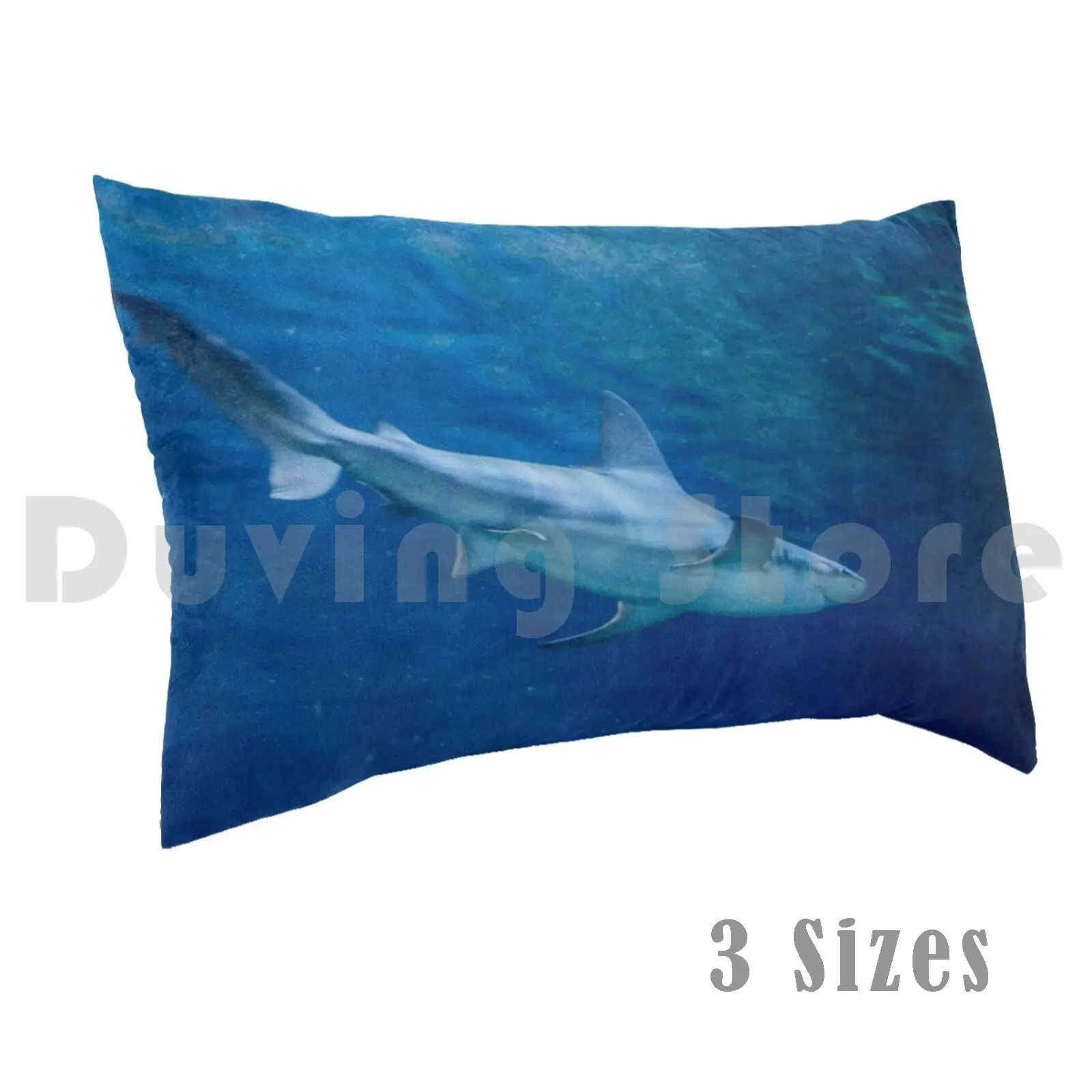 Shark Tank Pillow Case Printed 50x75 Sharks Ocean Aquarium Sea Deadly Teeth Jaws Swim