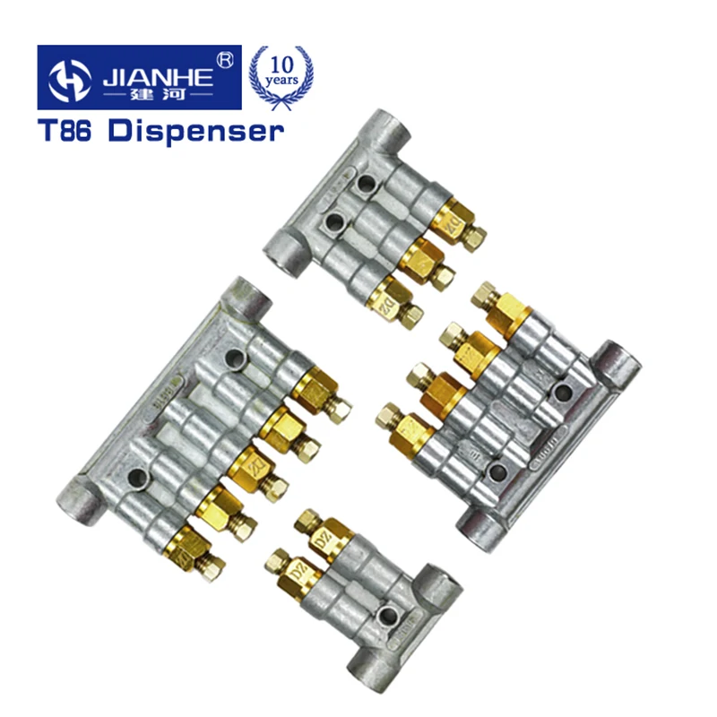 맞춤형 4mm 체적 그리스 오일 분배기, 분리기 밸브, 분배기 매니폴드, 중앙 윤활 시스템, T86