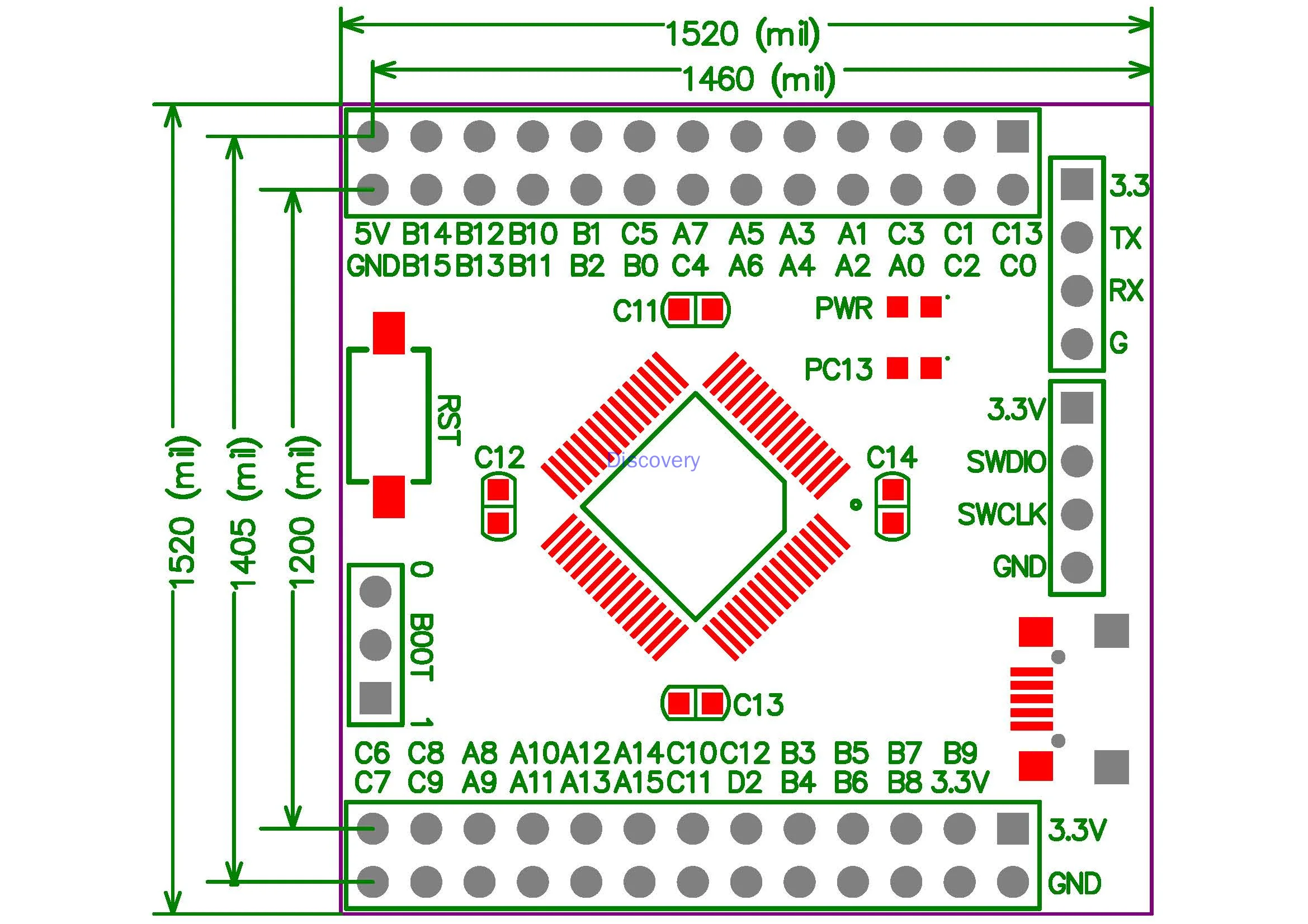 STM32F091RCT6 Minimum System F091 Core Board STM32 Development Board New Product Learning Evaluation Board