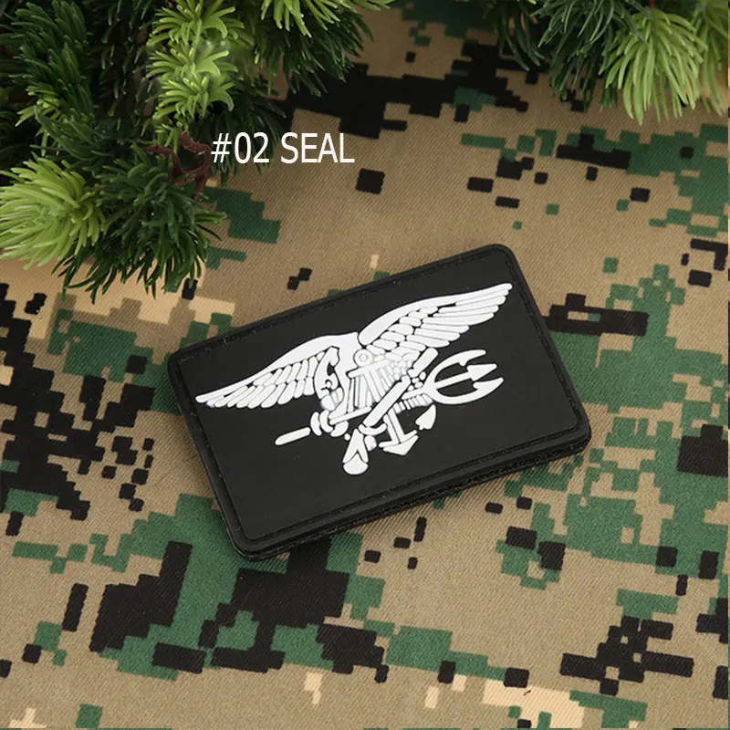 Military Patches 3D Tactical Patch Armband DIY Badges Embroidered Transformers SEAL SWAT PVC Patch Appliques