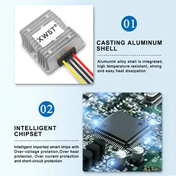 XWST DC DC 36V 48V až 12V 1A až 30A měnič napětí Step Down 36 48V až 12V Buck Regulátor Napěťový Transformátor 10 nejlepší prodej DC-DC měnič 12V na 48V - №6