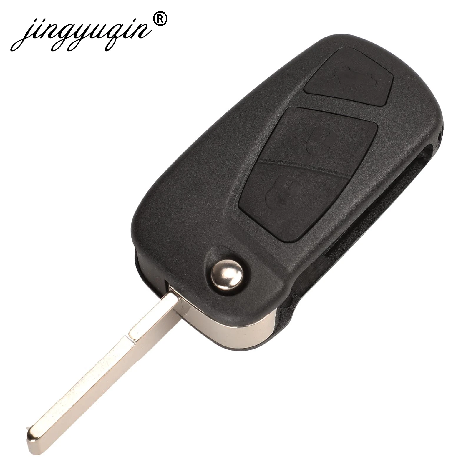 

jingyuqin 3 Buttons Flip Key shell For Ford KA Remote Flip Key Fob Housing Case Holder Replacement