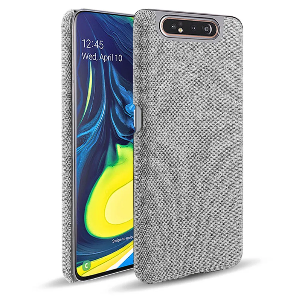 Cloth Cases For Samsung Galaxy A80 Case Slim Retro Cloth Hard Phone Cover for Samsung A80 A 80 SM-A805F/DS 6.7'' Coque Capa