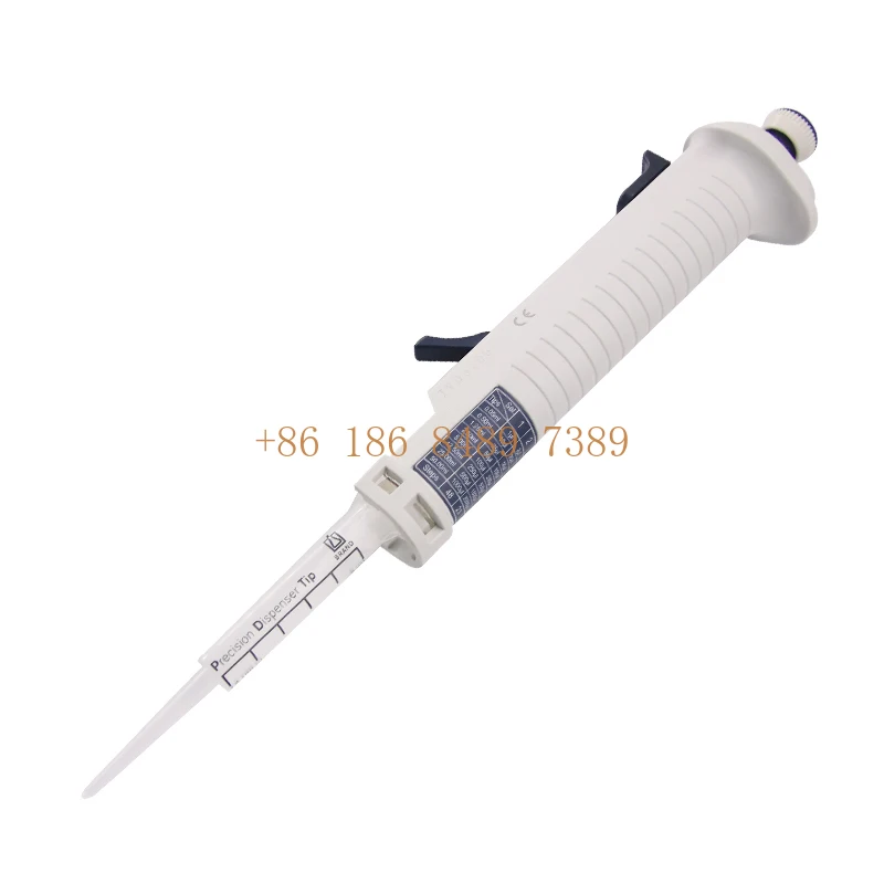 Pipette distributrice continue, commande manuelle, laboratoire, 10 ul-5 ml