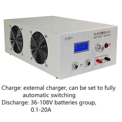 EBC-B20 12-72V 36-108V 20A Lead-acid Lithium Battery Discharge Capacity Tester Online Computer Software Support External Charger