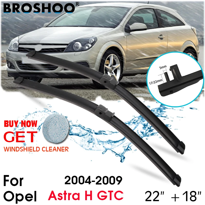 

Car Wiper Blade Front Window Windscreen Windshield Wipers Blades Auto Accessories For Opel Astra H GTC 22"+18" 2004-2009