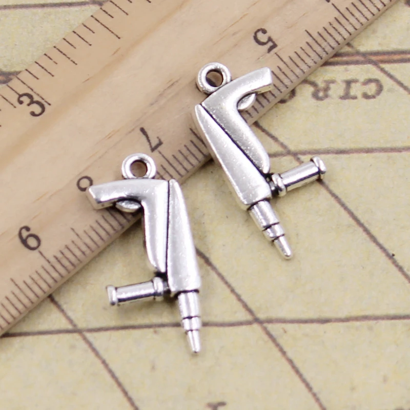 

10pcs Charms Tools Electric Drill 26x12mm Tibetan Silver Color Pendants Antique Jewelry Making DIY Handmade Craft Pendant