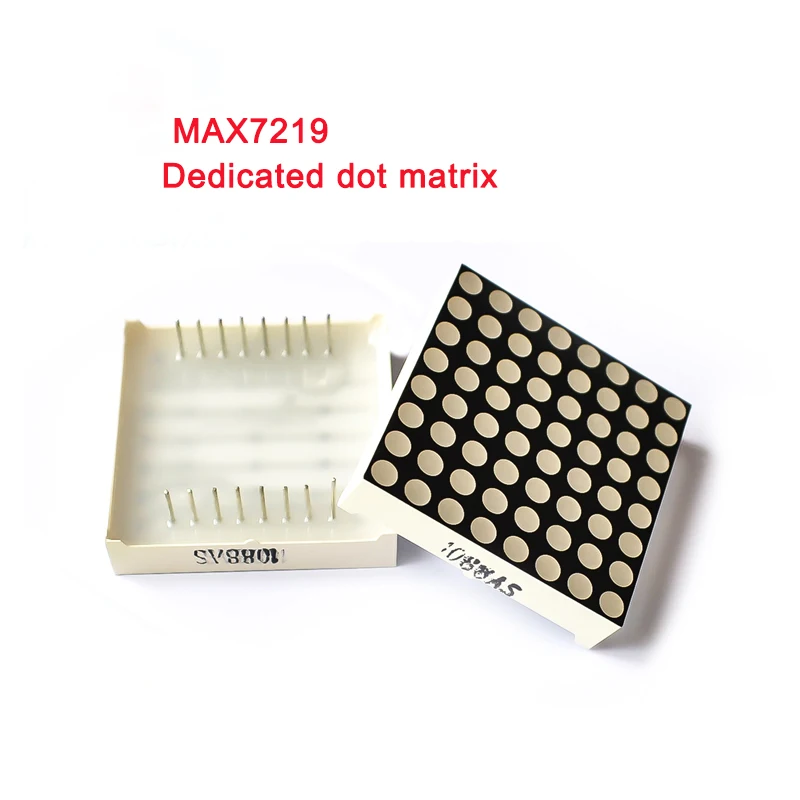 MAX7219 dot matrix module 8*8 common cathode 5V, red, blue and green 4 in one LED display with DuPont line