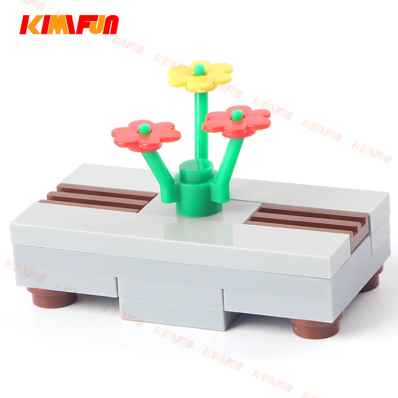 80pcs City House Sitting Room Furniture Sofa Table DIY Building Blocks Bricks Toys Accessories Decorate Compatible with Lego