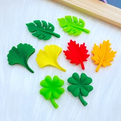 10Pcs New Resin Lovely Mixed Mini Leaves Flatback Cabochon Scrapbook Kawaii DIY Embellishments Accessories W02