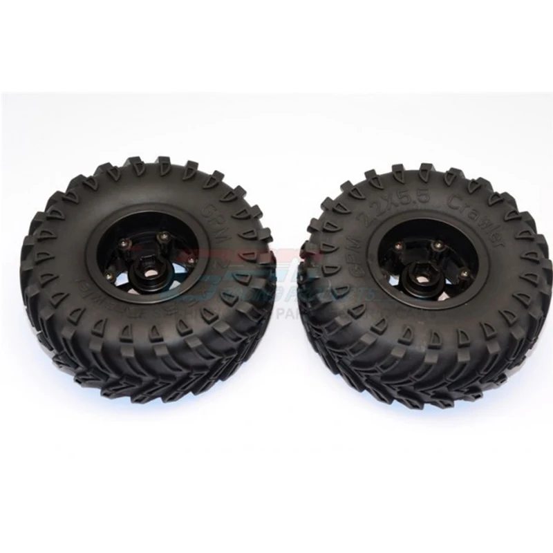 GPM ALUMINIUM 6 POLES BEADLOCK & NYLON WHEELS FRAME WITH 2.2' TIRE & FOAM INSERT For AXIAL  YETI SCORE AX90068 RC Upgrade