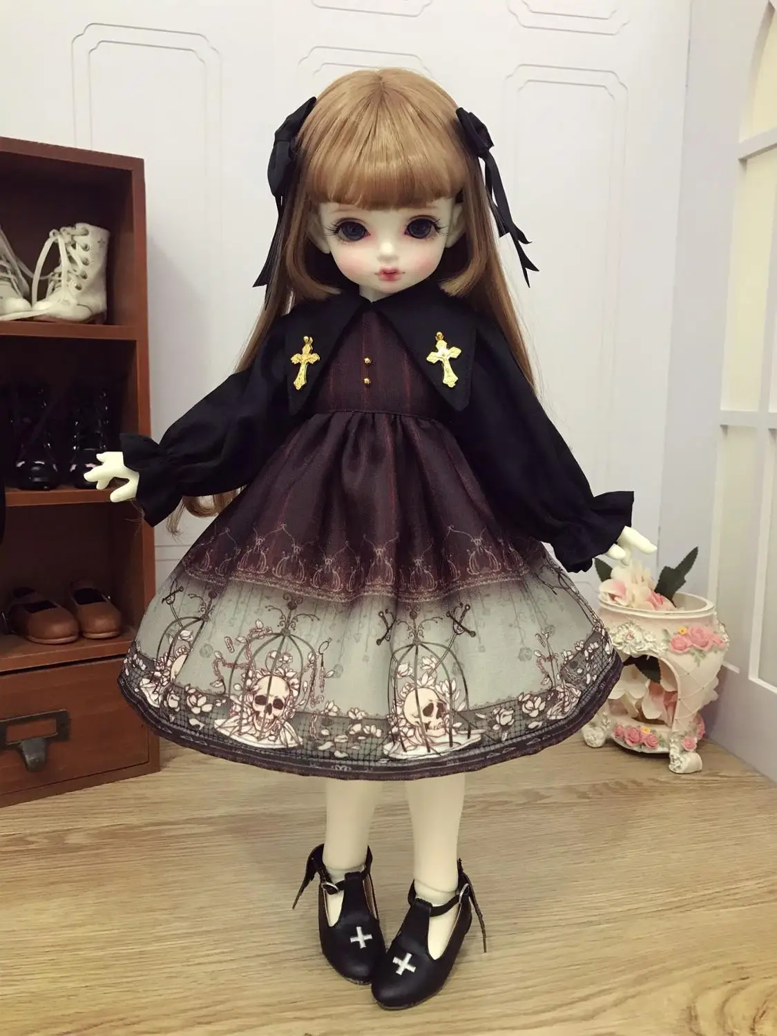 1/6 1/4 scale BJD clothes accessories Western-style Loose cute dress for BJD/SD Blyth YOSD MSD doll accessories C0564