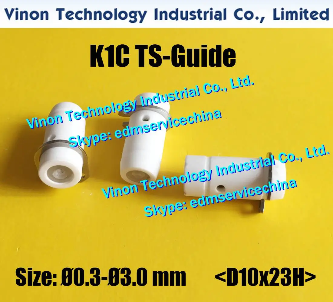 

Ø0.3mm to Ø3.0mm Ceramic TS-Guide (D10x23H) for For Sodic k KIC, Matra Bohrteufel,Charmilles SH2 series edm drilling machines