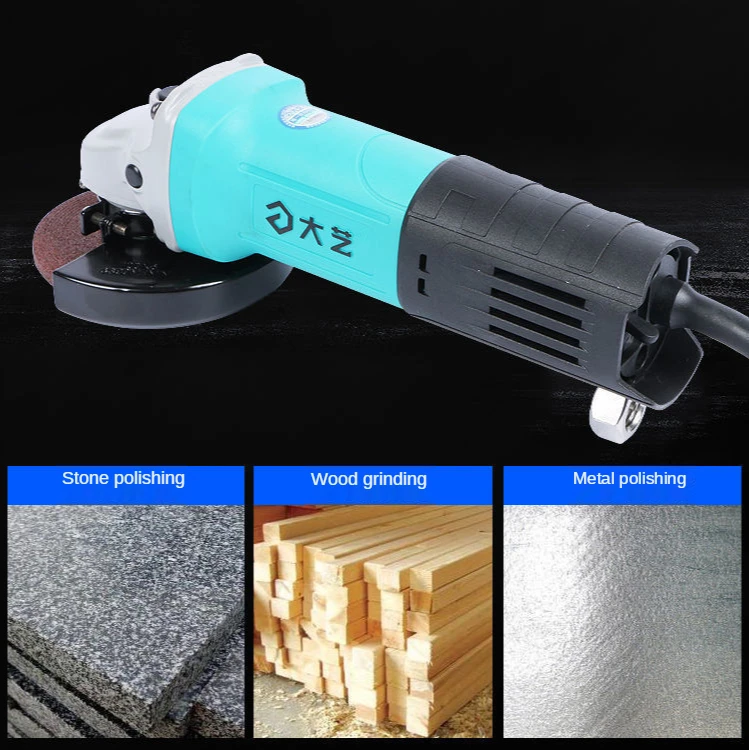 220V Pure copper multifunctional plug-in Angle grinder, high-power grinder, small electric grinder, hand grinding wheel