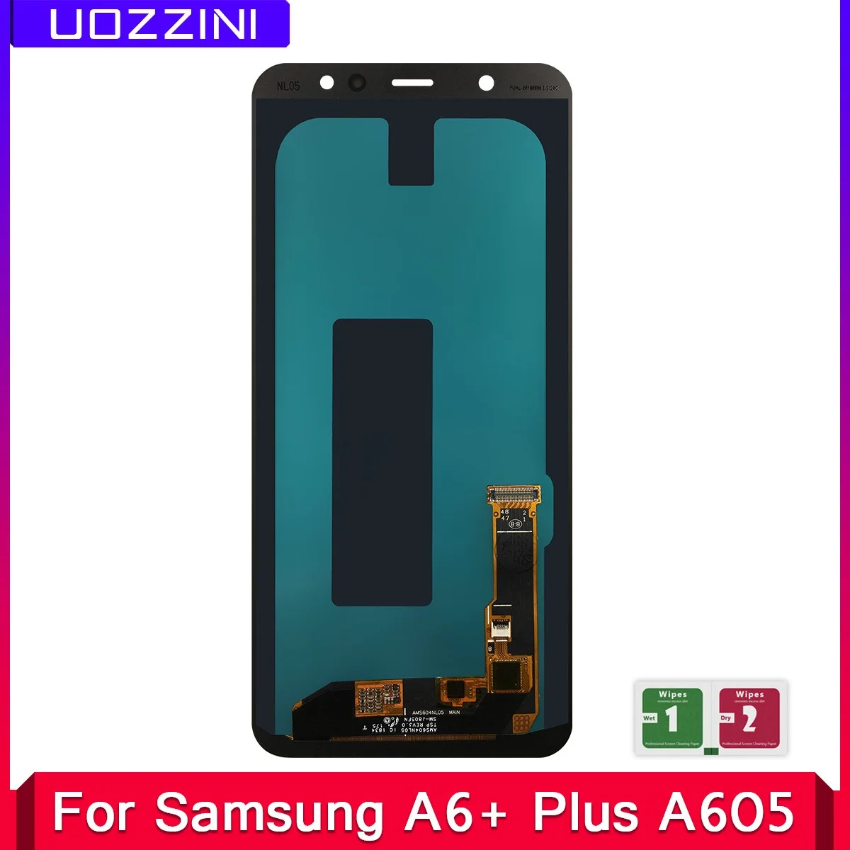 Super AMOLED For Samsung Galaxy A6+ A605 A6Plus A605F A605FN SM-A605FN/DS LCD Display Touch Screen Digitizer Assembly