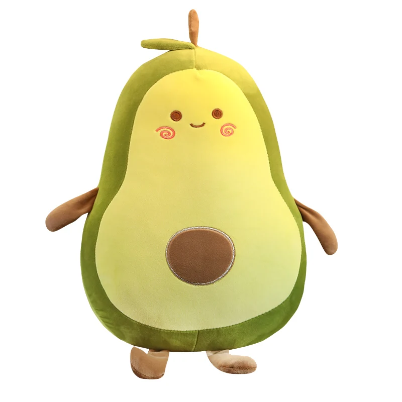 53-115cm 2 patterns Plush toy green Avocado doll cushions Cartoon avocado fruit large pillows Home decor ornament Luxury filling