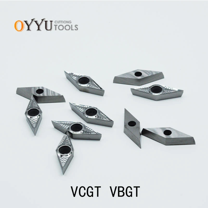 BEYOND VBGT110304 VCGT160408 VBGT160404-AK H01 For Aluminum Copper VCGT110304 VCGT VBGT 110304 Carbide Inserts CNC Cutting Tools