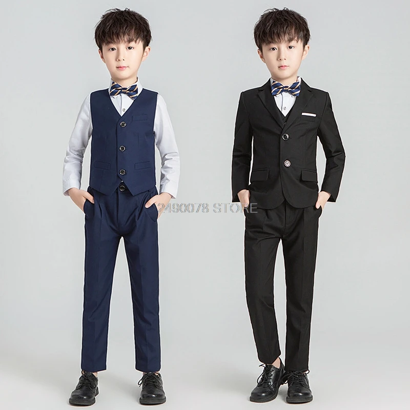 Boys Suits for Weddings Enfant Garcon Mariage Suit for Boy Kids Wedding Suit Blazer Boys Prom Suits Costume 3 Pcs/set