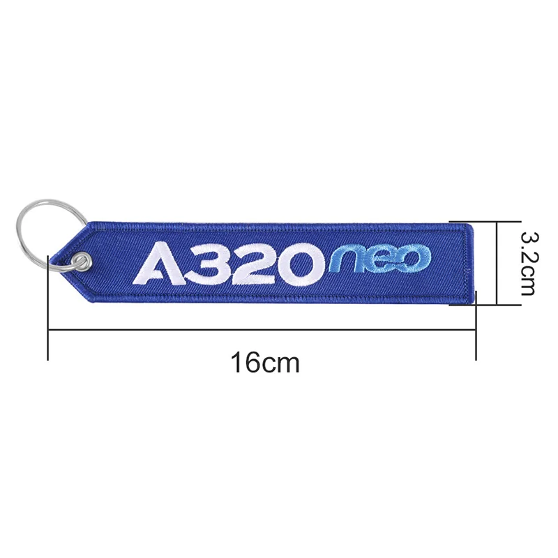 Remove Before Flight AIRBUS Keychain Embroidery A320 Special Tag Label Aviation Key Chains for Gift OEM Key Ring Fashion Jewelry