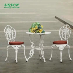 Fashionable Design Outdoor Restaurant Garden Metal Table and Chairs