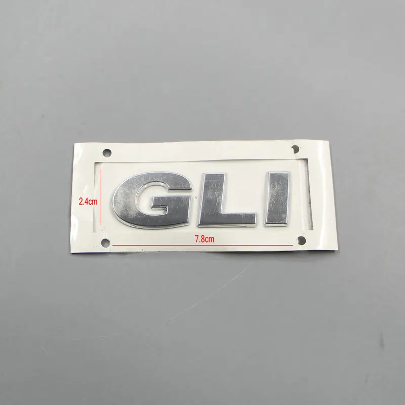 For  JETTE GLI Trunk logo Gli alphabet ABS plastic Electroplated car paint silvery 1K5 853 675