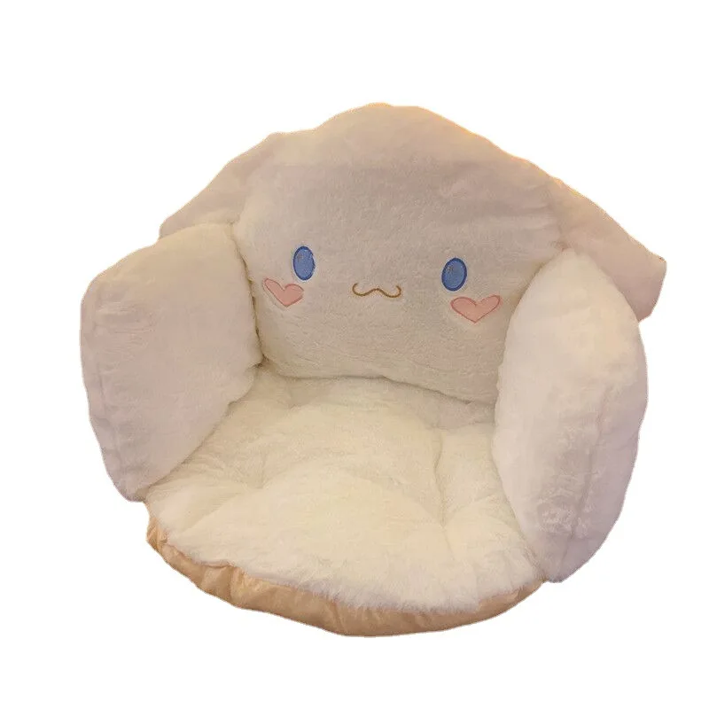 45CM Sanrio Kawaii Cartoon Anime Series Cinnamoroll Kuromi Waist Cushion Seat Cushion Plush Doll Baby Boy Girls Holiday Gift