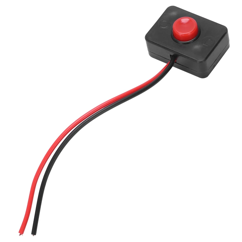 DC 12V2A Adhesive base push button momentarily action wired switch for automobiles