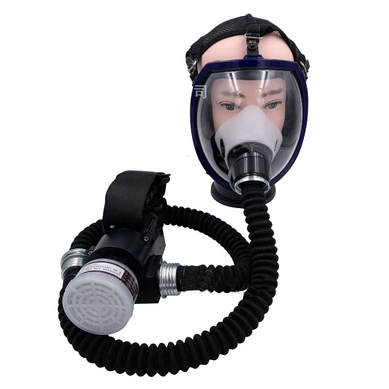 Electric Constant Flow Supplied Air Fed System Full Face Gas Mask Respirator  Workplace Safety Supplies  Protective Mask