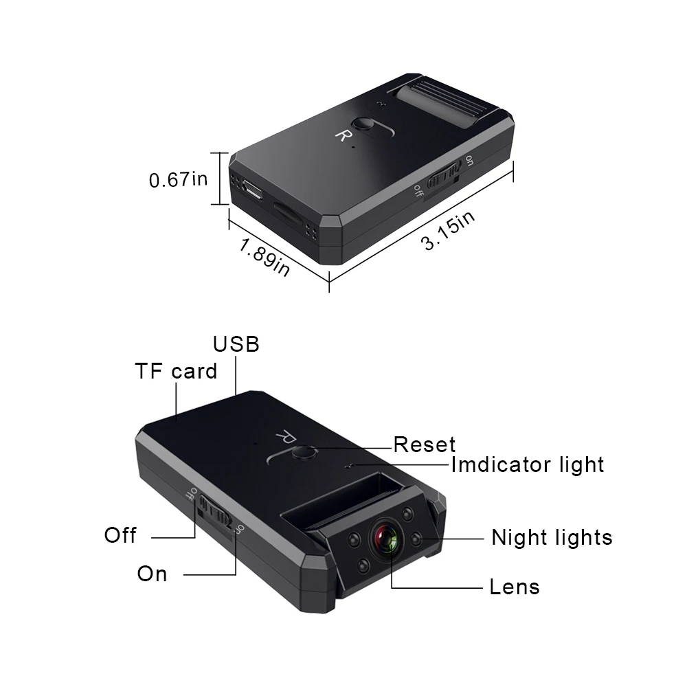 Kamera 4K Wifi Mini obrót o 180 stopni bezprzewodowa kamera Smart Home HD Night Vision DVR wykrywanie ruchu małe kamery wideo IP