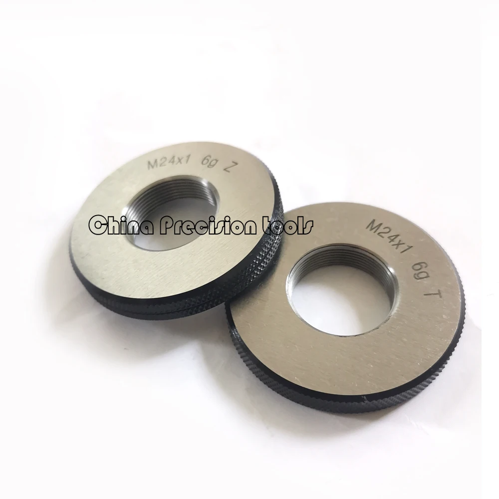 Imagem -06 - Conjunto de Anel de Rosca Métrica 6g M18 M20 M22 M24 M25 M26 M27 M30 go Nogo Parafuso Fino Calibre M18x1.5 M18x1 M20x1.5 24x1 M26x1
