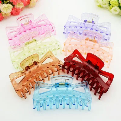 1PCS Women Hair Clip Hairpins Candy colors Women Hair Crab Hair Claws Women Make UP Washing Tool Hair Accessories 113mm *60mm