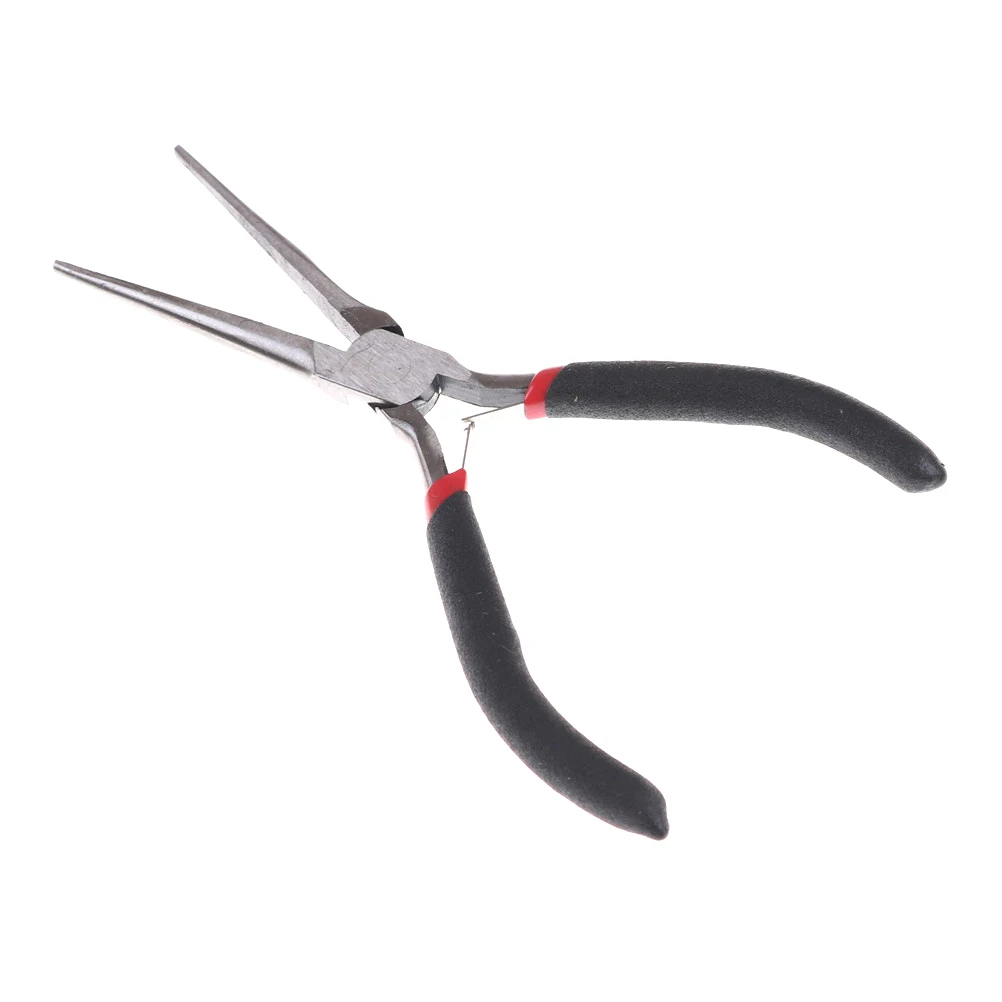 Mini Precision Electrician Metal Long Needle Nose Plier Side Cutter Puzzle Modeling Work  Repair Hand Tool With Insulate Grips