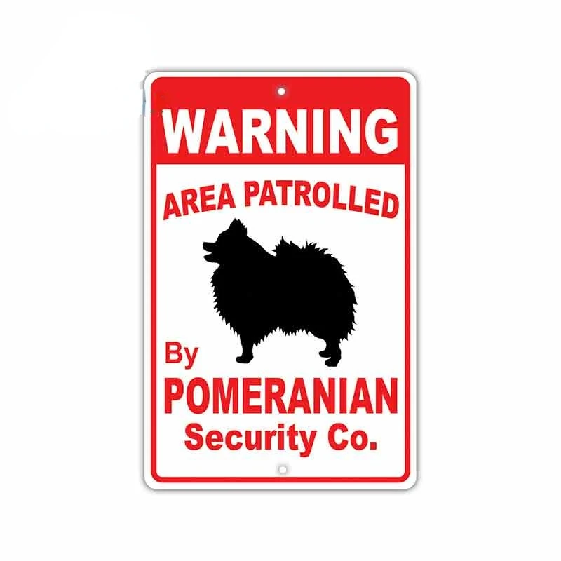 

Warning Sign Warning Area Patrolled By Pomeranian Dog Car Sticker Anime Personality Creative Stickers Vinyl Car Wrap Kk13cm