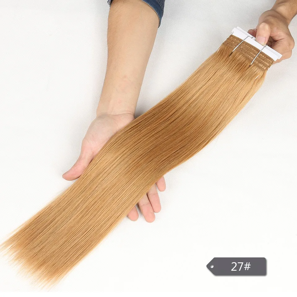 Rebecca Doppel Gezogen Haar 113g Remy Brazilian Seidige Gerade Weben Menschliches Haar Bundles Ombre Rot Braun Blonde Schwarz Farben 1 PC