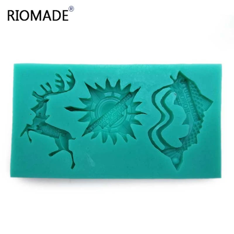 Lion Beer Holy Beast Silicone Mold Fondant Molds Cake Decorating Tools Cupcake Chocolate Dessert kitchen Baking Mould