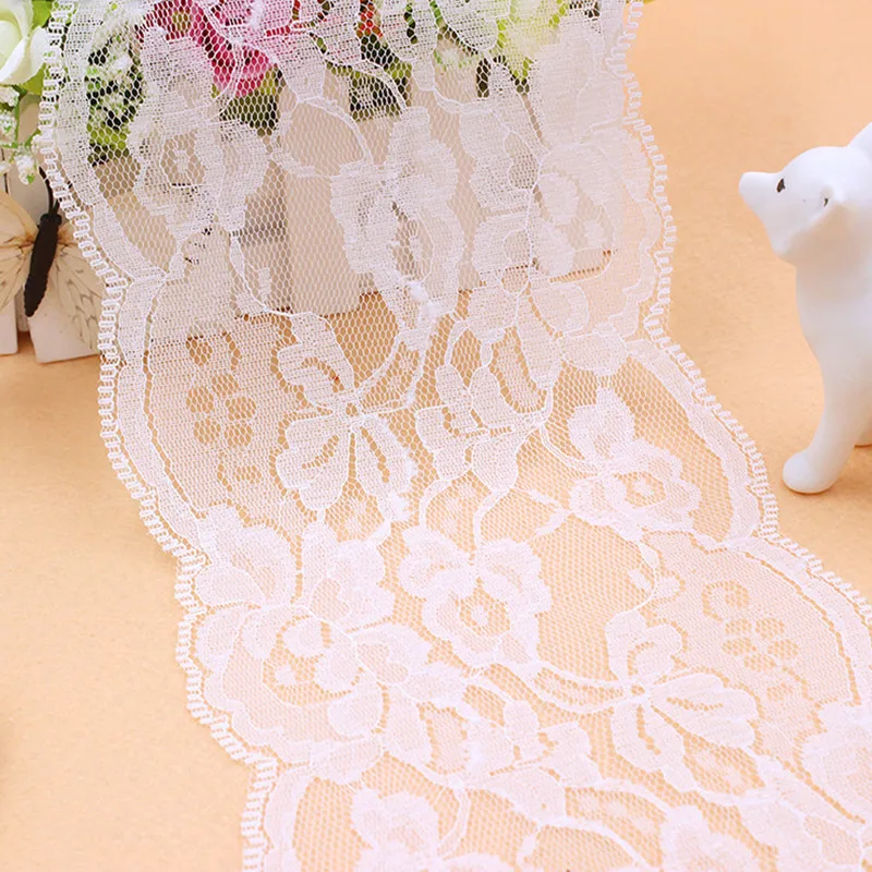 

100yard 13cm wide Handicrafts Net Lace Trim Ribbon Flat Lace Trim Gorgeous Wedding Crafts Sewing