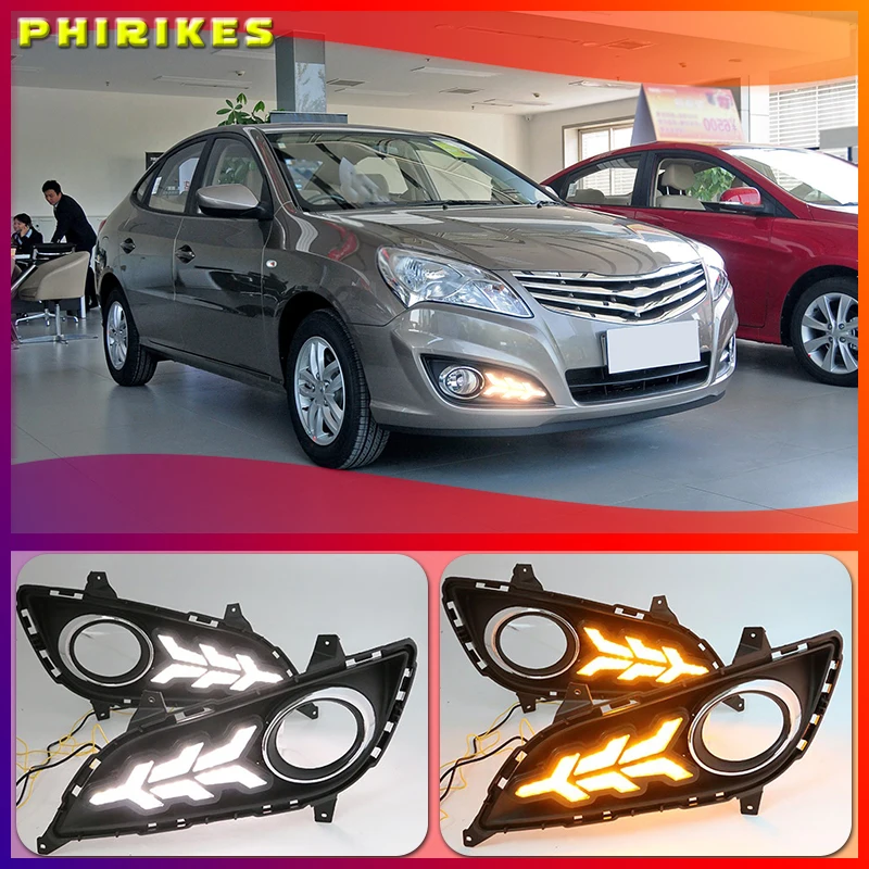 

LED DRL For elantra High brightness guide LED DRL led fog lamps daytime running lights For Hyundai elantra 2011-2016