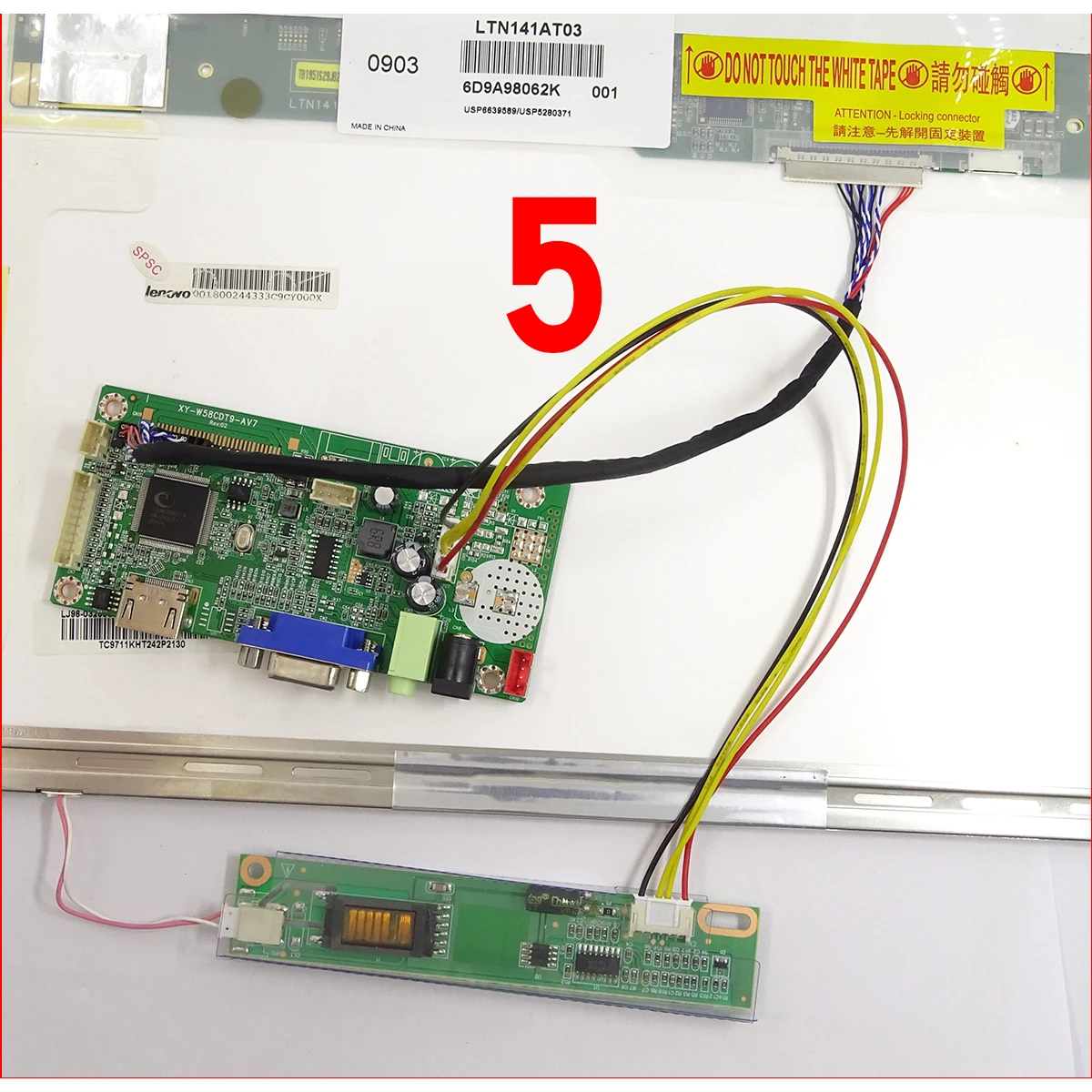 Kit compatibile 58C scheda Controller scheda driver VGA compatibile HDMI per monitor schermo pannello schermo LVDS fai-da-te