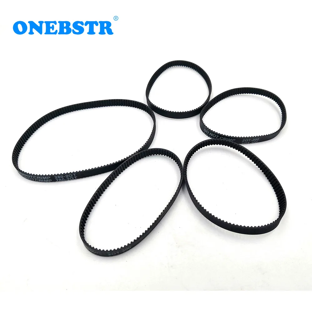 GT2 Closed Loop Timing Belt Rubber 2GT 6mm 110 112 122 158 200 280 300 400 610 752 852 1220 1524 mm Synchronous Belts 3D Printer