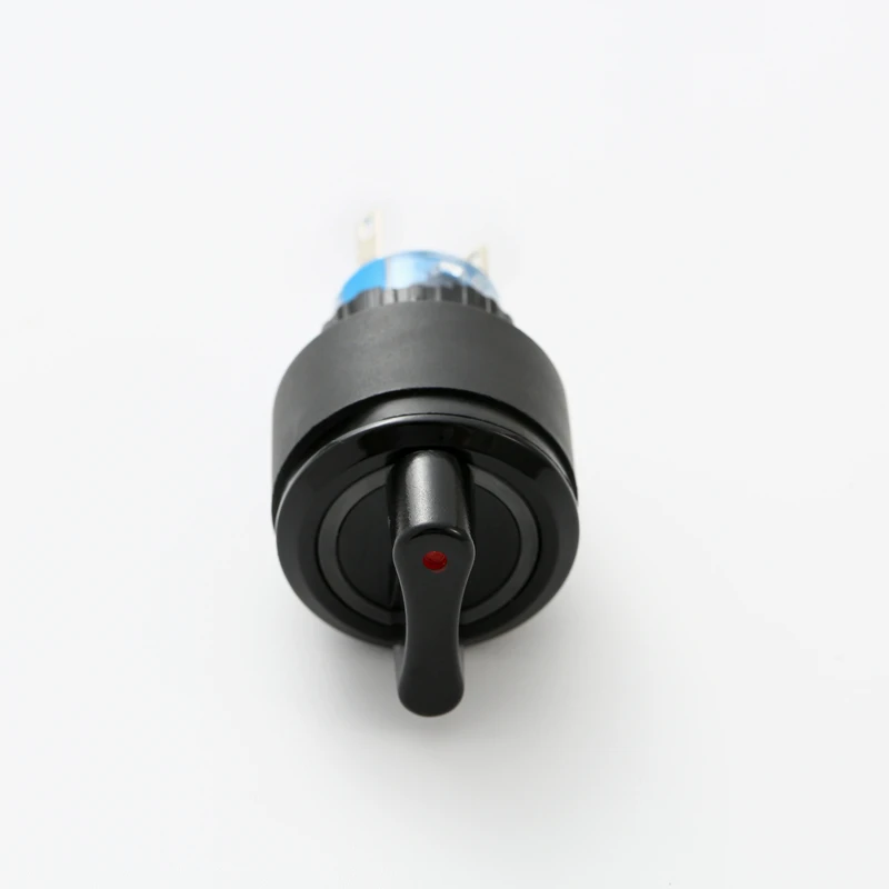 ELEWIND 22mm  2 or 3 position maintain latching light Round Ring illuminated selector switch (PB223WY-11X/21/G/12V)