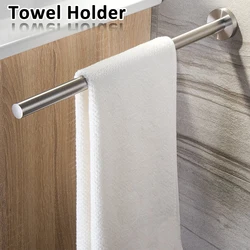 Towel Holder 40cm Stainless Steel Kitchen Bathroom Towel Holder for Towels Bar Rail Hanger Towel Rack