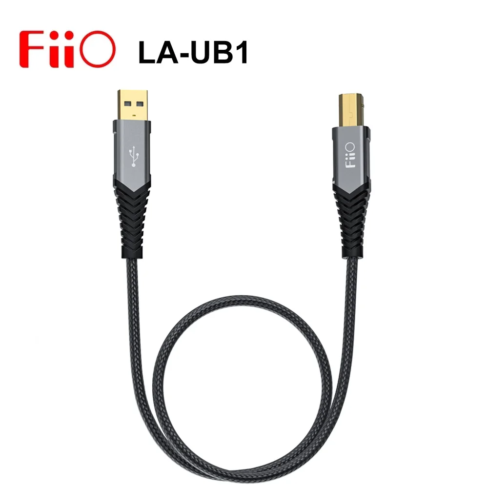 FiiO LA-UB1 porta quadrada usb-a para adaptador usb-b K5 Pro / K9 Pro cabo de áudio decodificado USB para PC NOTEBOOK