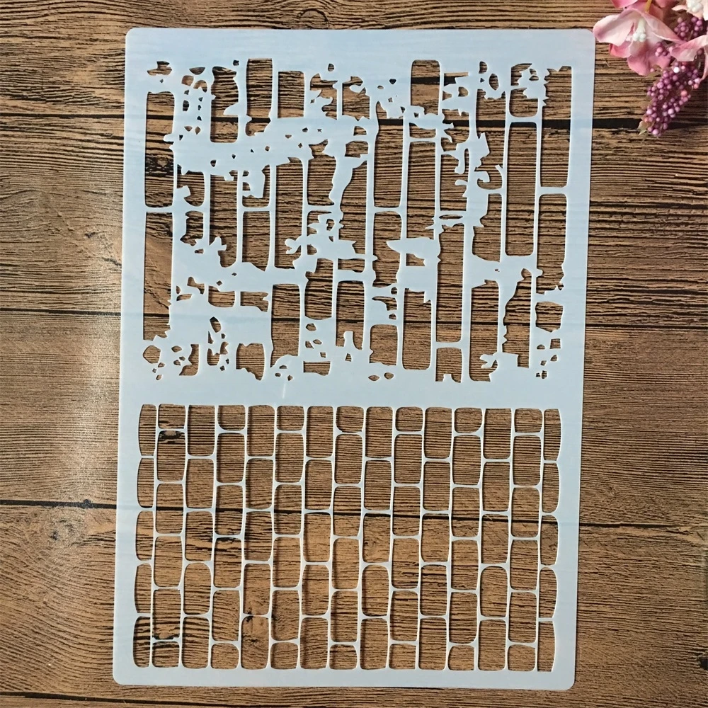 

A4 29cm Rectangle Brick Bamboo DIY Layering Stencils Wall Painting Scrapbook Coloring Embossing Album Decorative Template