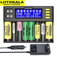 LiitoKala Lii-S8 LiiS6 Lii-M4 Lii500 Lii-PD4 18650 Smart Univesal Charger for 18650 26650 14500 21700 26700 AA AAA battery